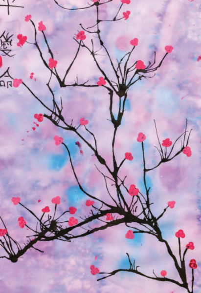 From the youth art exhibition: Sandy Atwell's Cherry Blossoms﻿