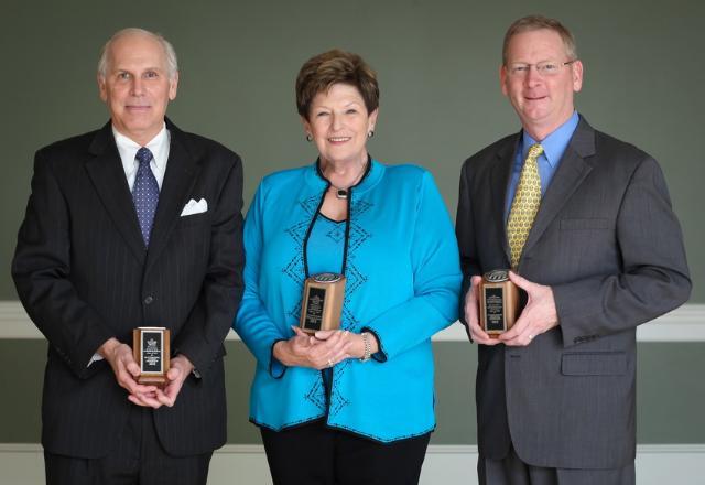 Alumni Award Recipients: Richard Blanton '75 (left), Tamara 
