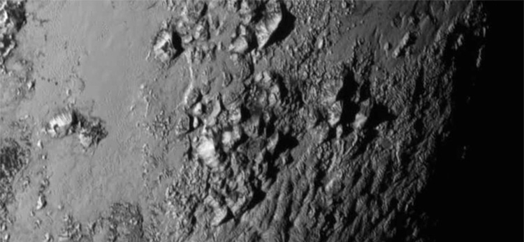 Pluto Ice Mountains