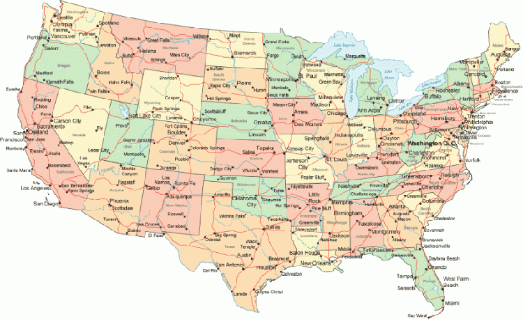 Presidential debates map