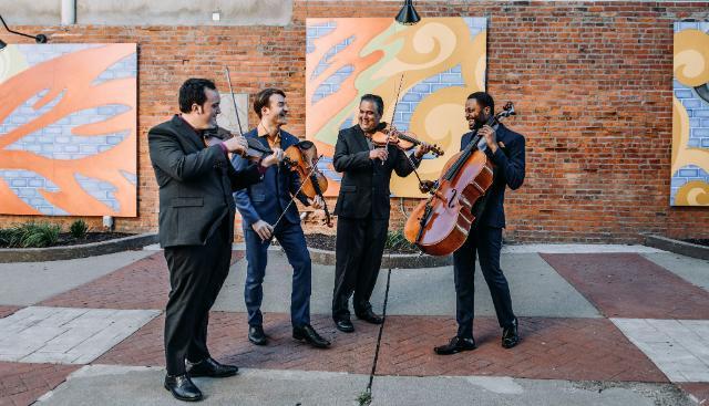 The Grammy-award winning Turtle Island String Quartet, known for their revival of venerable improvisational and compositional chamber traditions that have not been explored by string players for nearly 200 years, will perform at Longwood next month as part of the Chamber Music Series. Photo credit: Crystal Broussard
