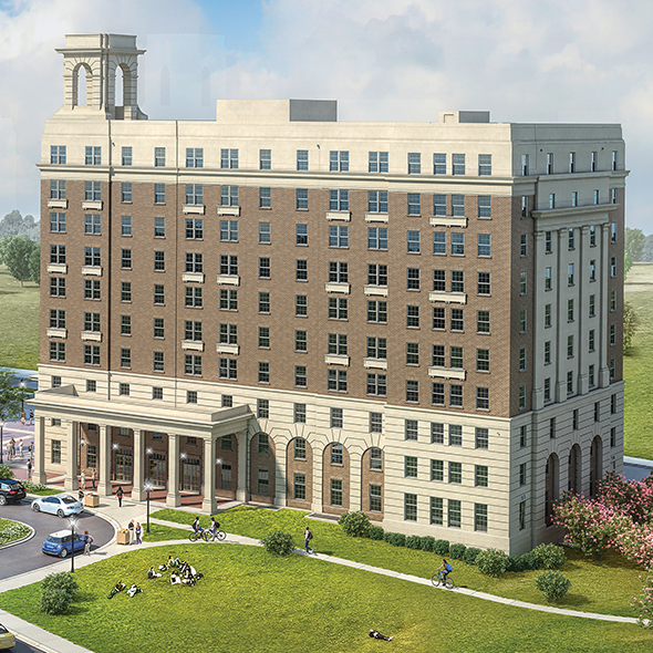 The multistory twin residence halls will be named in honor of two pivotal figures in Prince Edward County civil rights: Barbara Johns and Dr. Gordon Moss.