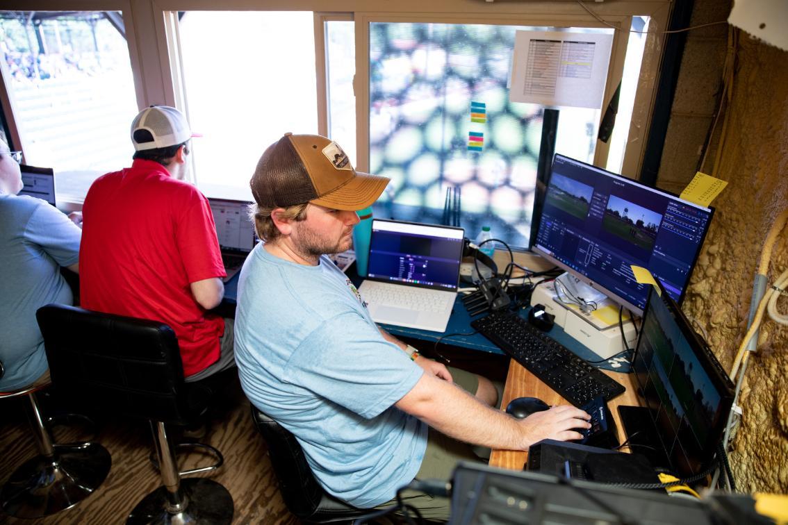 George Gaston '24 during his internship with the Tri-City Chili Peppers