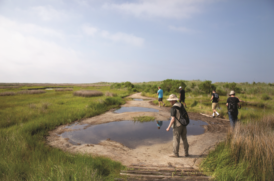 Stewardship of public waterways is the focus of the course that took students to the Chesapeake Bay. 