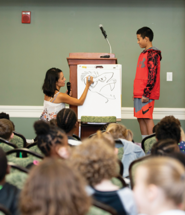 Presenter drawing