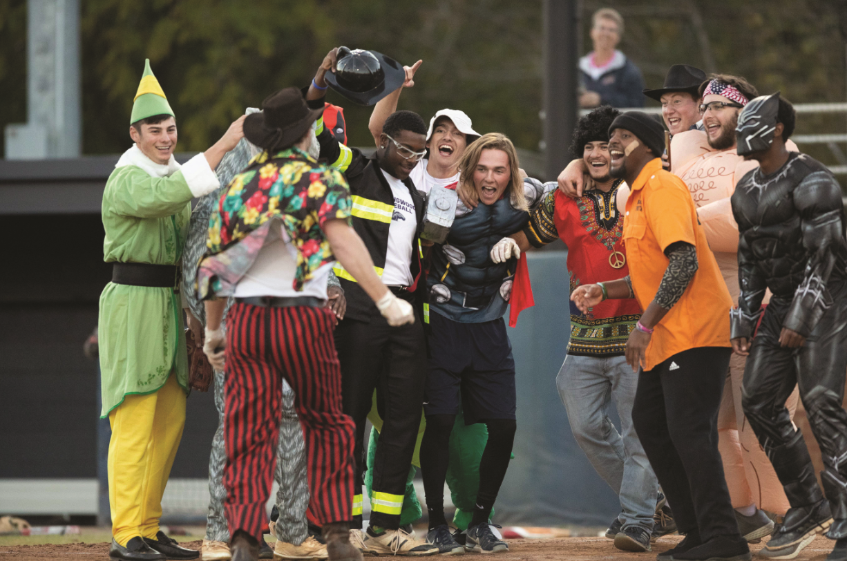 Team cheering