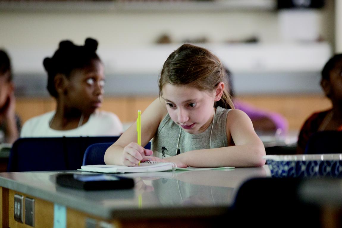 School student participating in Lancer for a Day
