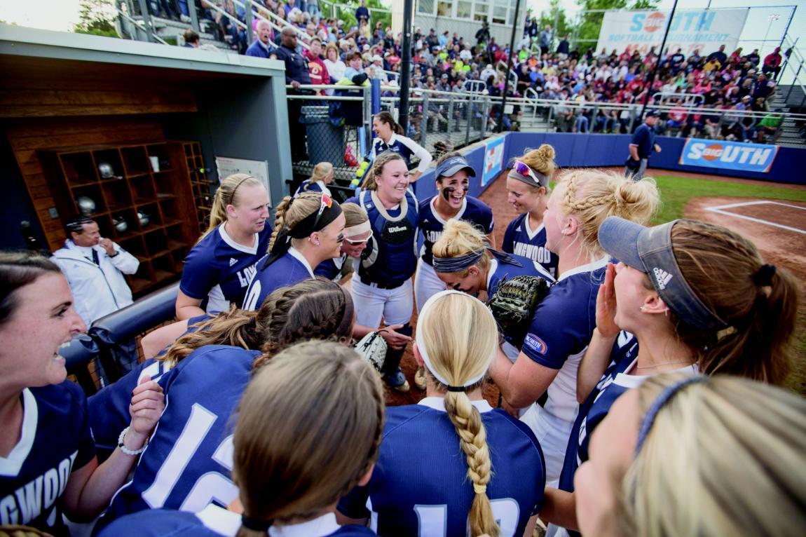 Student-athletes who play for head coach Kathy Riley know that giving up in a game is not an option. As a result, they’ve had a lot to celebrate. Photo credit: Mike Kropf ’14