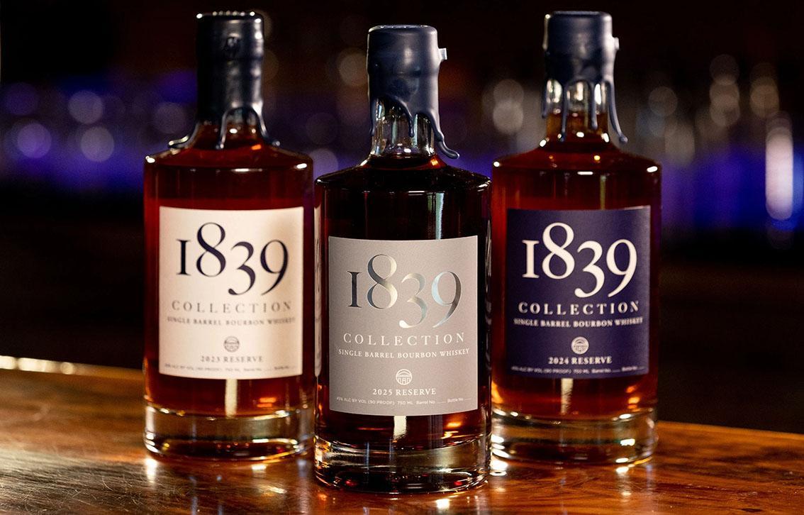 The 1839 Collection lineup — from the inaugural 2023 Reserve (left) to the striking new 2025 Reserve (center).