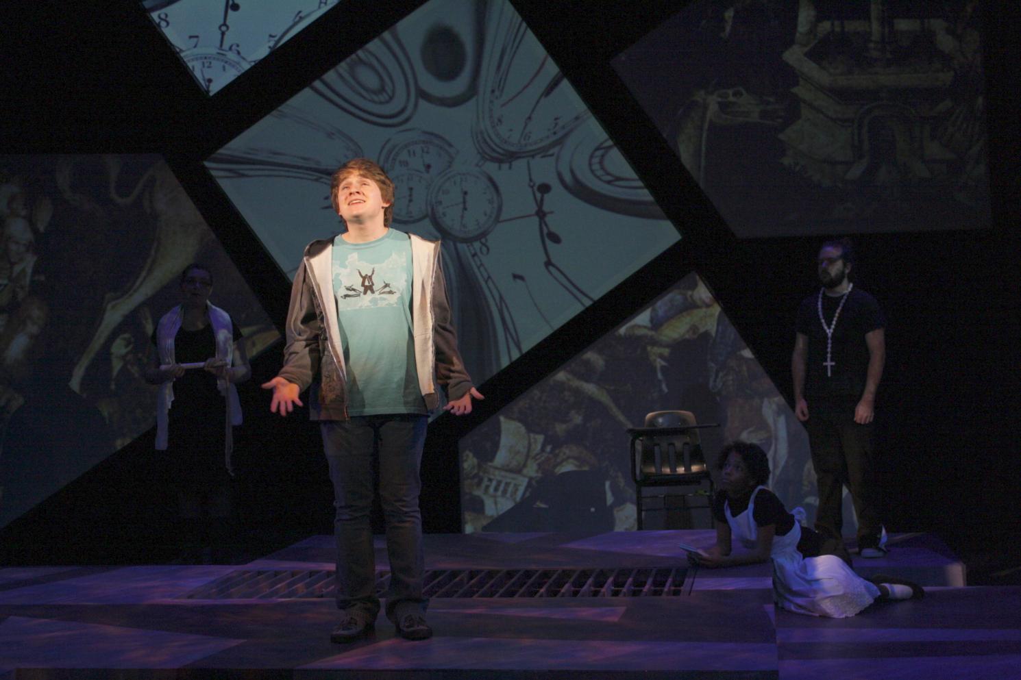 students performing Everyman