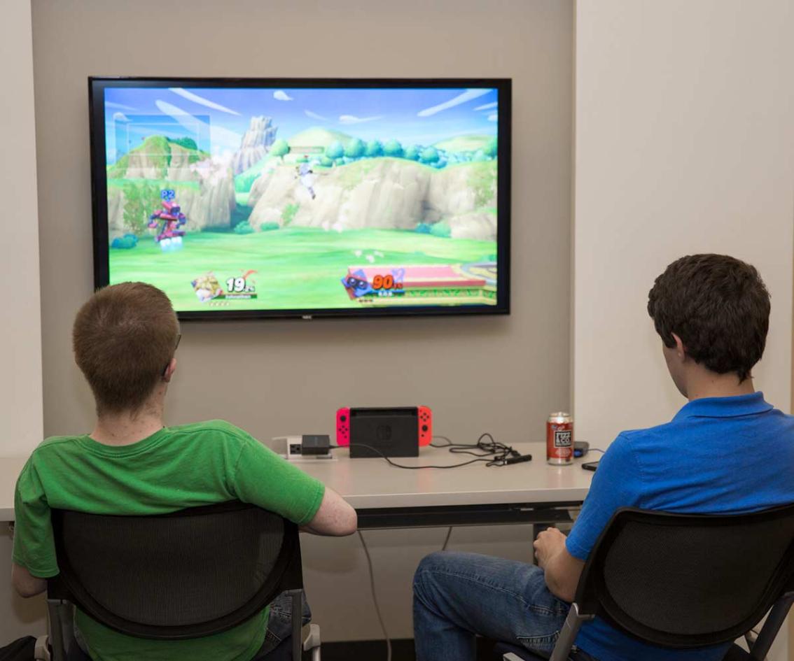 Break time. Who’s up for a quick game of Super Smash Bros. on the first floor of Upchurch University Center...