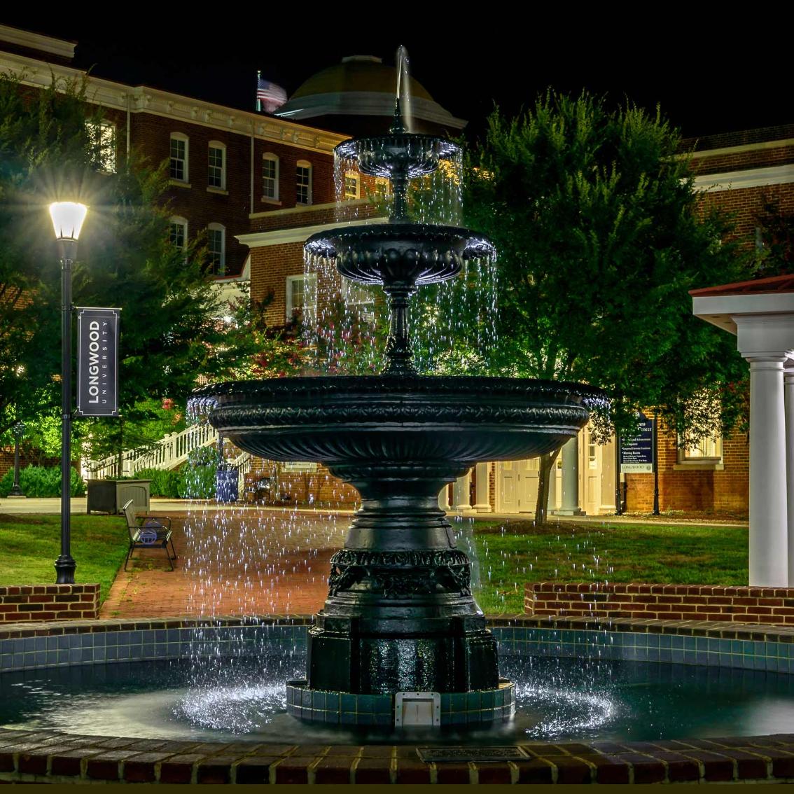 There’s no more fitting place to bid adieu for the night than at the iconic Rotunda fountain—part-time pool, bench, photo backdrop, meeting place, landmark and friend. G’night all!