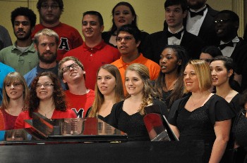 Longwood students performing in 2014's All Choirs Concert