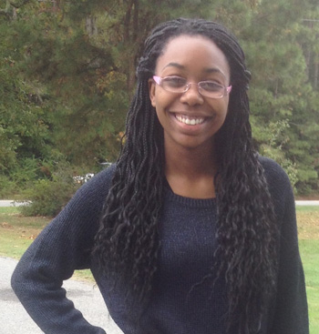 Chrischel Rolack '16 was selected as the first recipient of the Moton Legacy Scholarship.