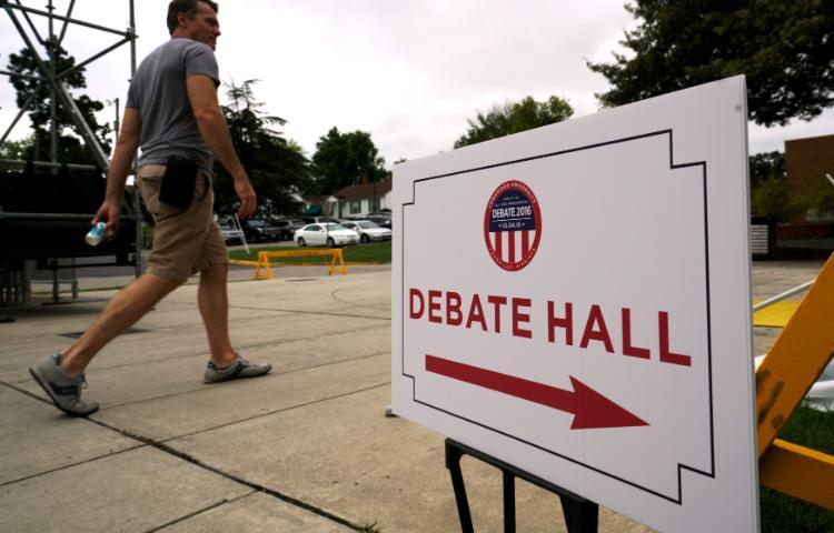 Debate Hall Sign