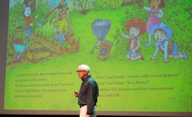 Marc Brown presents at the 2016 VCBF