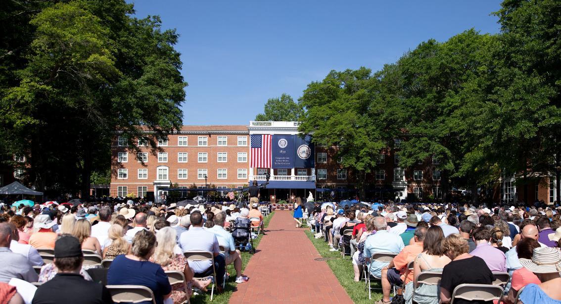 Wheeler Mall at Commencement 2022