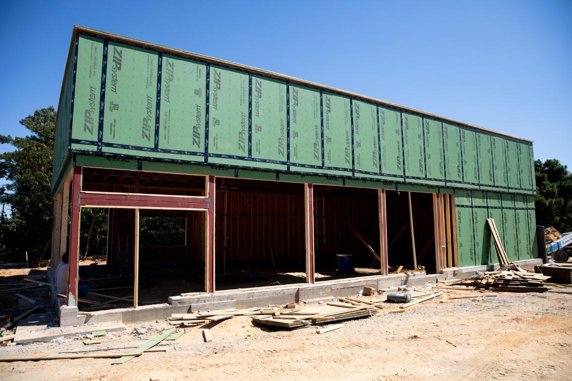 Construction site for new Farmville Chipotle