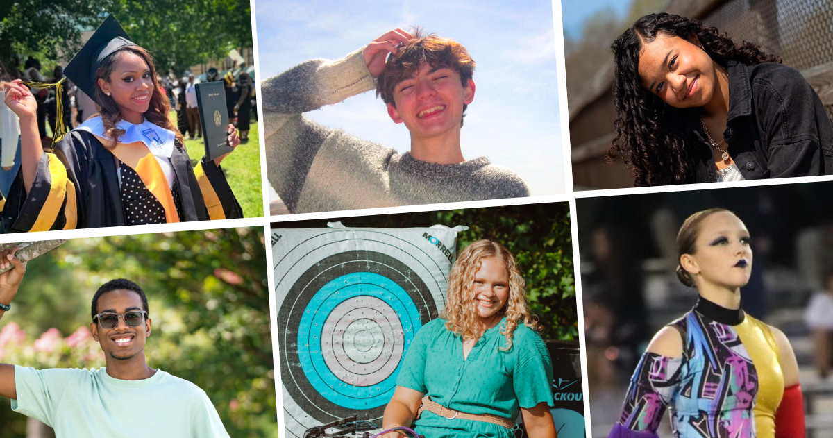 Composite of some of the students included in the 2030 Wall