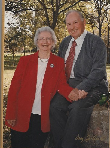 Linda Holt’s parents, Emma and Silas Holt, during their 60th wedding anniversary.