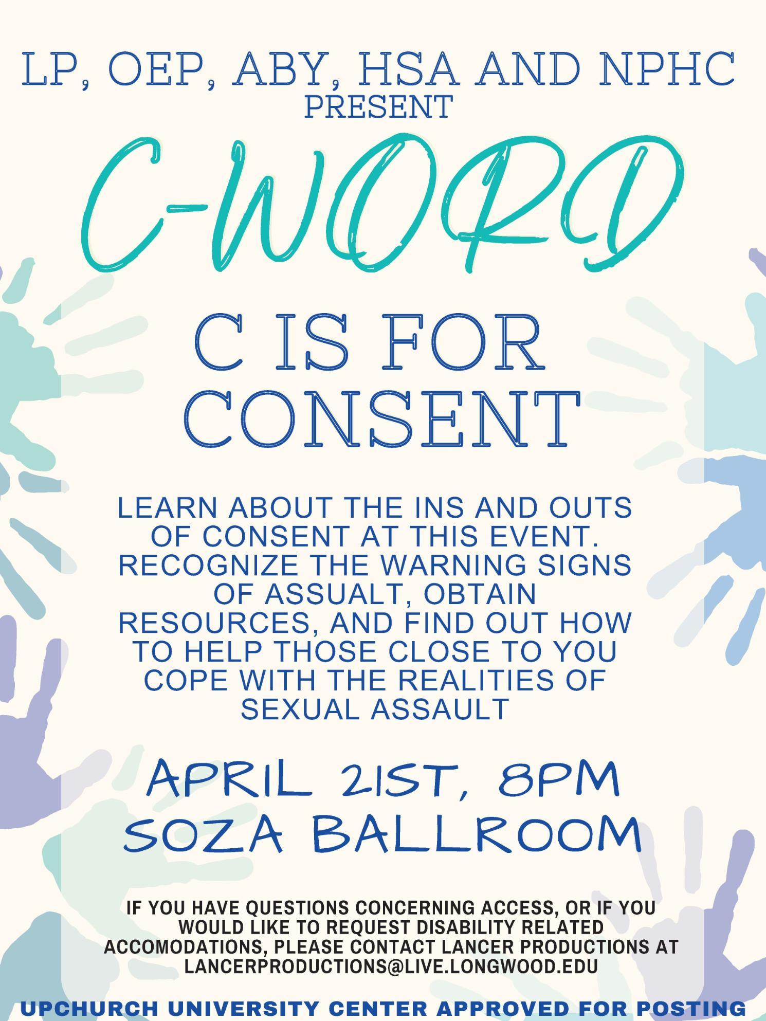 C is for Consent flyer